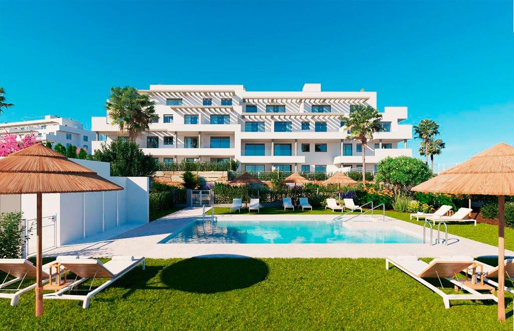 Appartements au rez-de-chaussée de 3 chambres avec jardin privé à 400 mètres de la plage à Mijas Costa